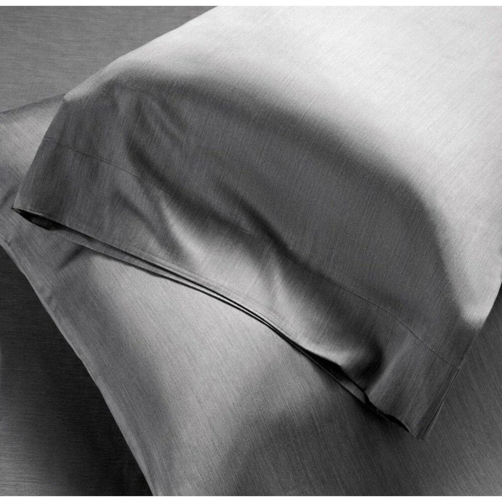 King 400 Thread Count Rayon from Bamboo Sheet Set Dark Gray - NEW
